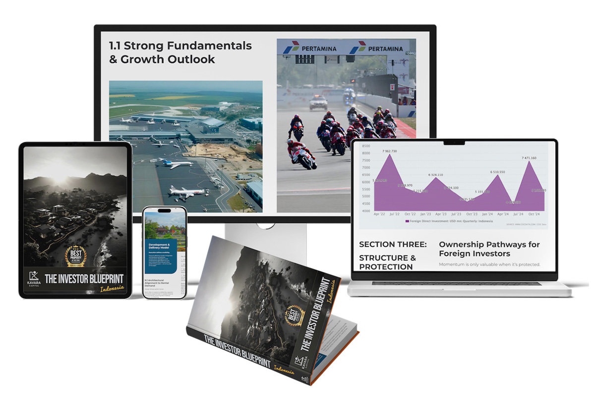 Kavara Capital Investor Blueprint displayed across digital devices and print